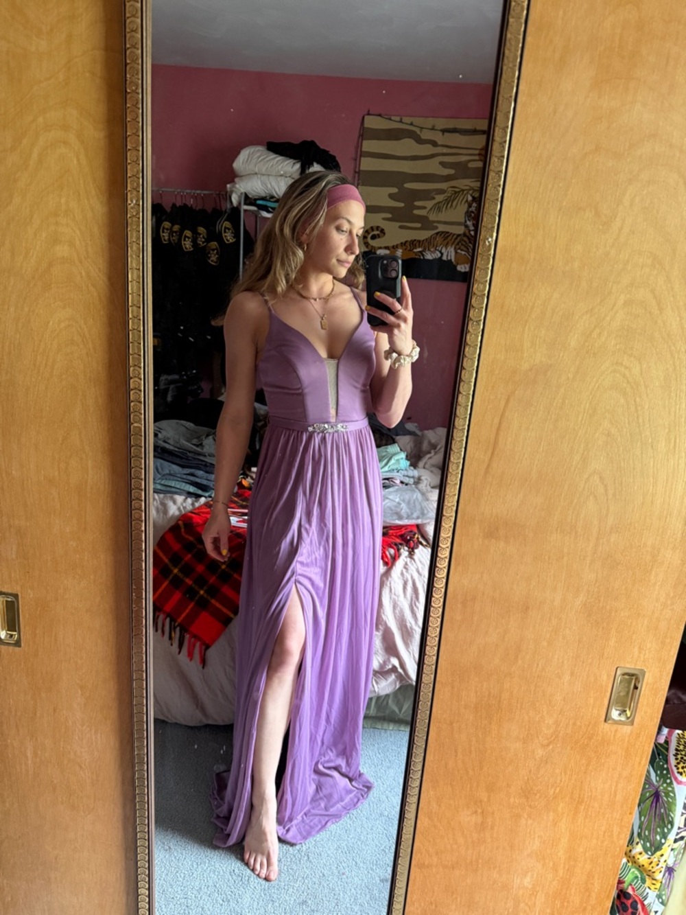 NWT Azazie gown in Wisteria